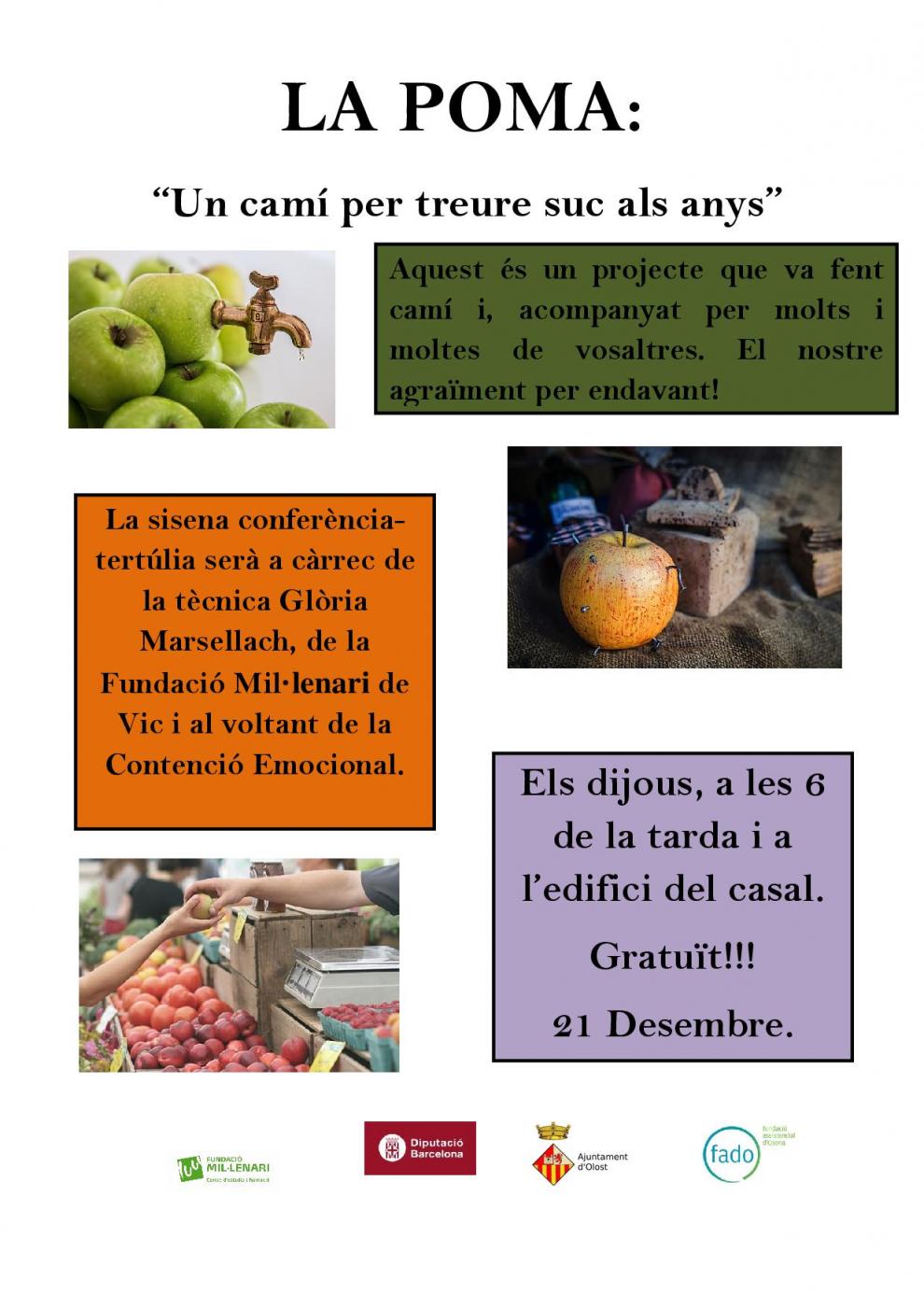 6a Conferència-tertúlia del projecte 